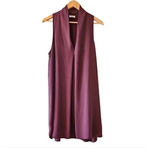 Aritzia Wilfred Monge Burgundy Mini Classy Sleeveless  Dress Size Medium.